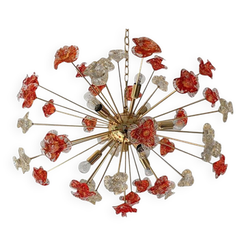 Lustre en verre de Murano