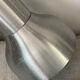 Pair of brushed metal wall sconces