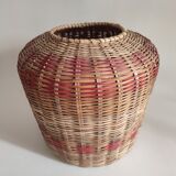 Wicker jar or vase