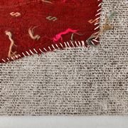 3x5 Red Contemporary Vintage Kilim Rug, 105x149Cm
