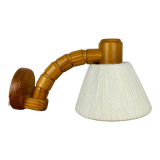 Wall lamp flexible pine lampshade wool 60s