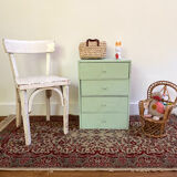 Petite chaise bistrot pour enfant en bois blanc