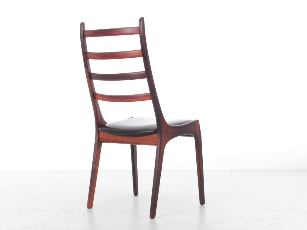 Suite of 4 Scandinavian rosewood chairs from Rio