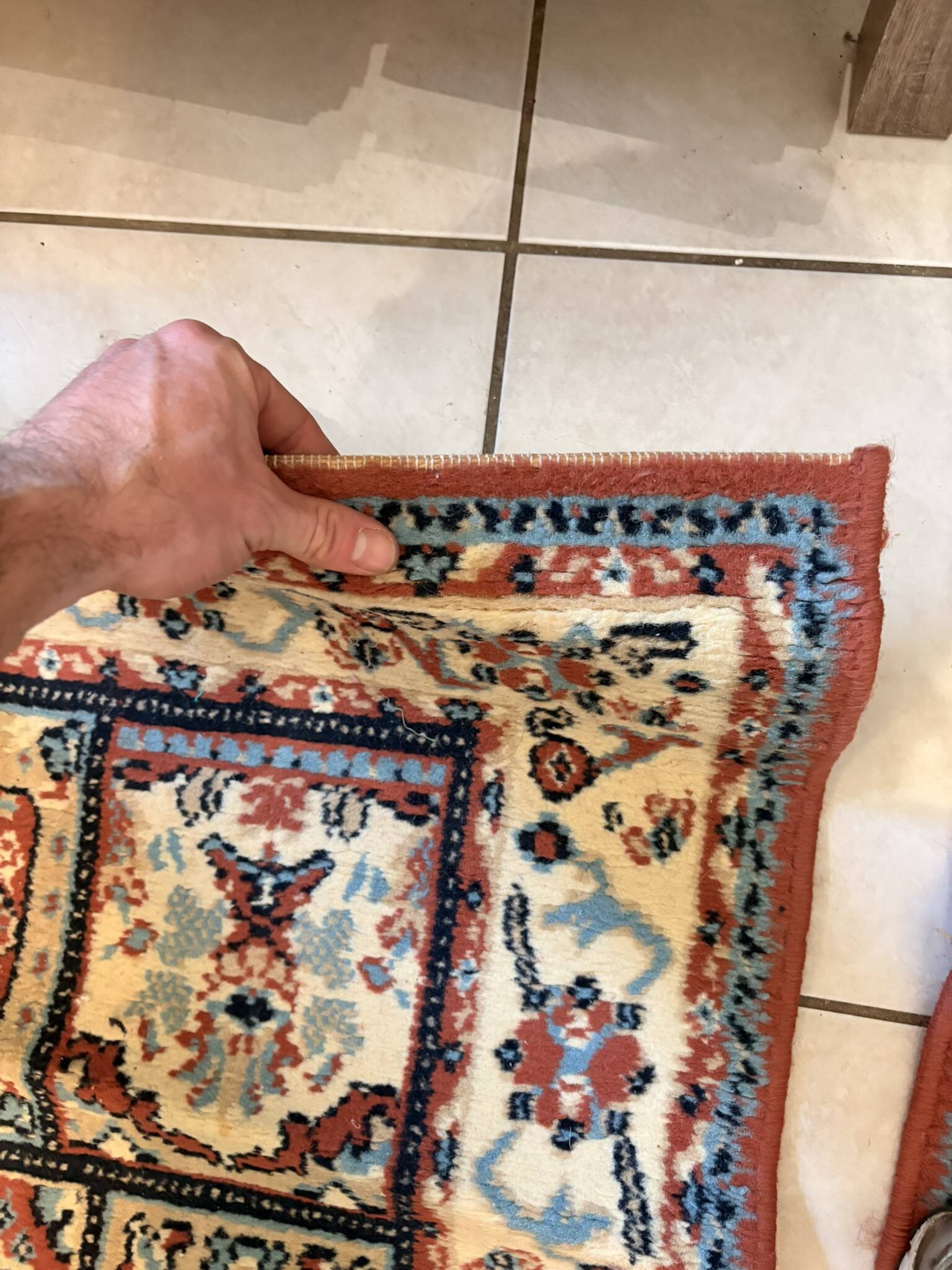Pair of 2x Wool Ghom Oriental Berber Moroccan Rugs 100x60