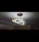 Chandelier de plafond en verre de Murano de style Venini des années 1960