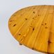 Table basse en pin massif du milieu du siècle, années 1970