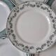 Set of 6 flat plates mismatched Badonviller and Saint Amand