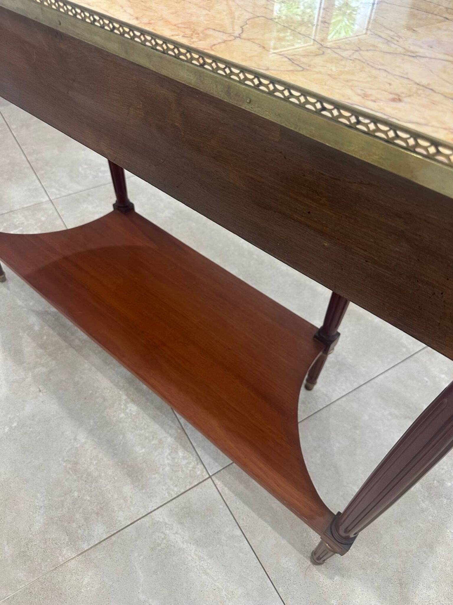 Louis XVI style mahogany console, 19th century