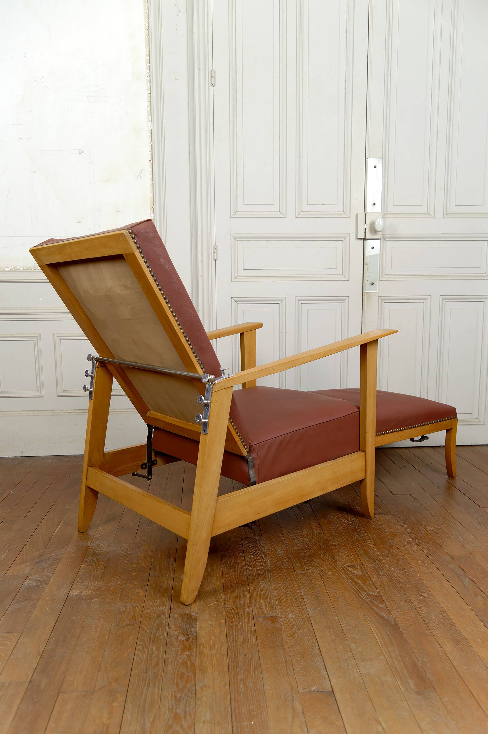 System armchair, Morris Art Deco chaise longue, France c. 1940