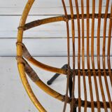 Set of 3 rattan armchairs by Rohe Noordwolde, Netherlands