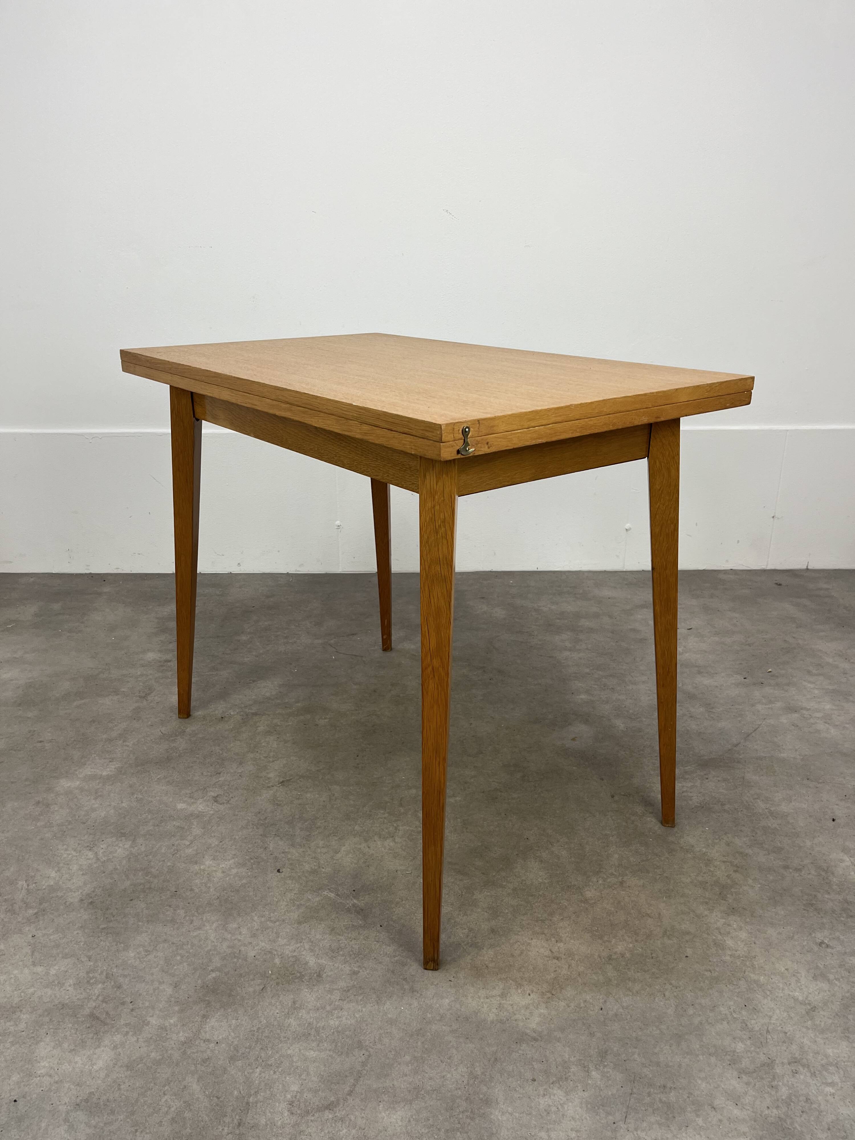 Vintage 50s compass foot portfolio table