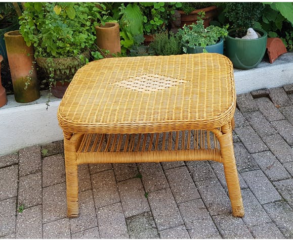 Rattan coffee table