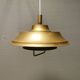 Lampe à suspension en laiton massif années 1970 Danemark