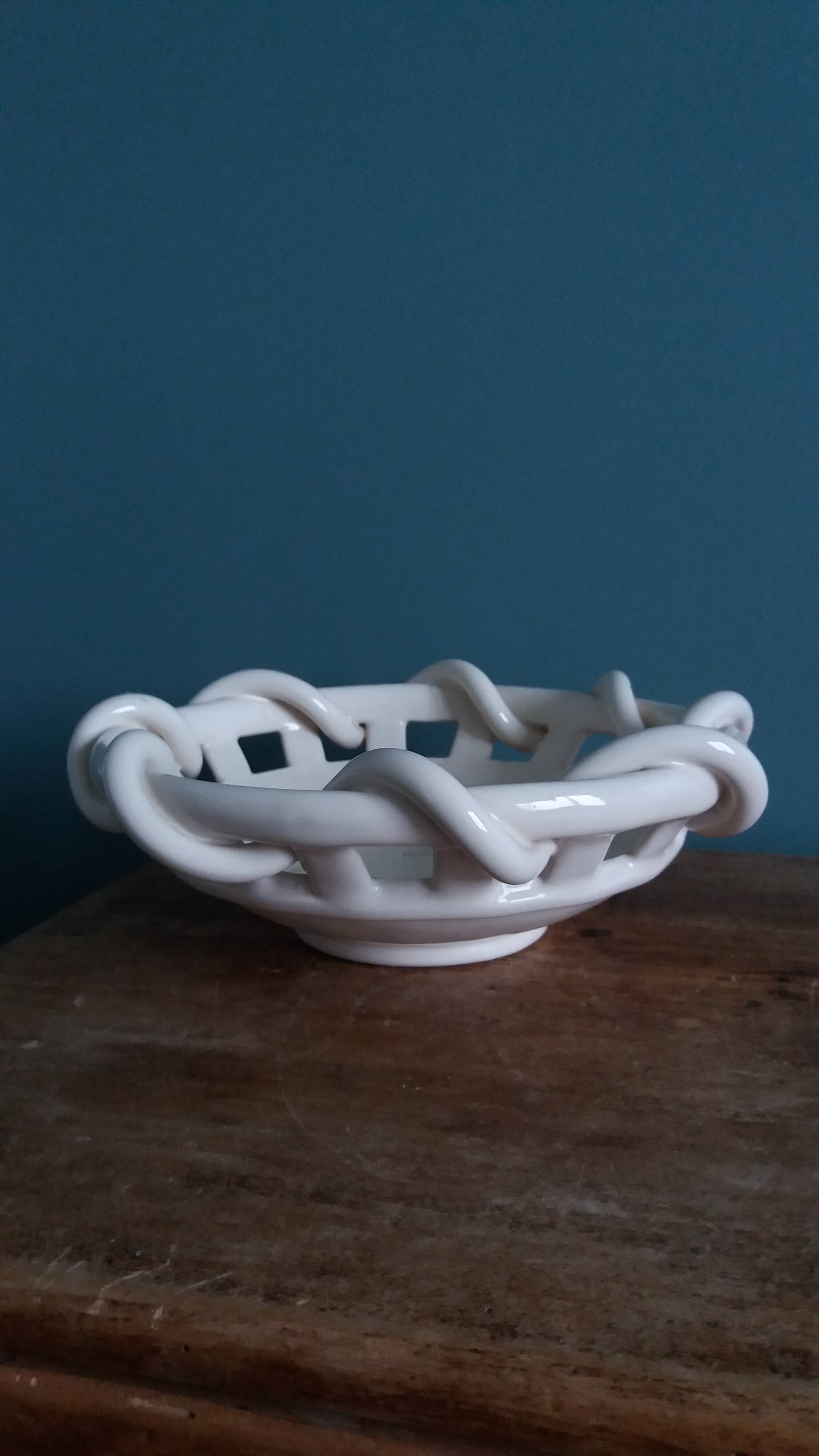 Woven ceramic fruit bowl Anthéor