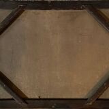 Tableau HST "Paysage pastoral animé vaches et couple" landscape XIX° siècle