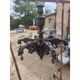 Oak chandelier in neo-Gothic style