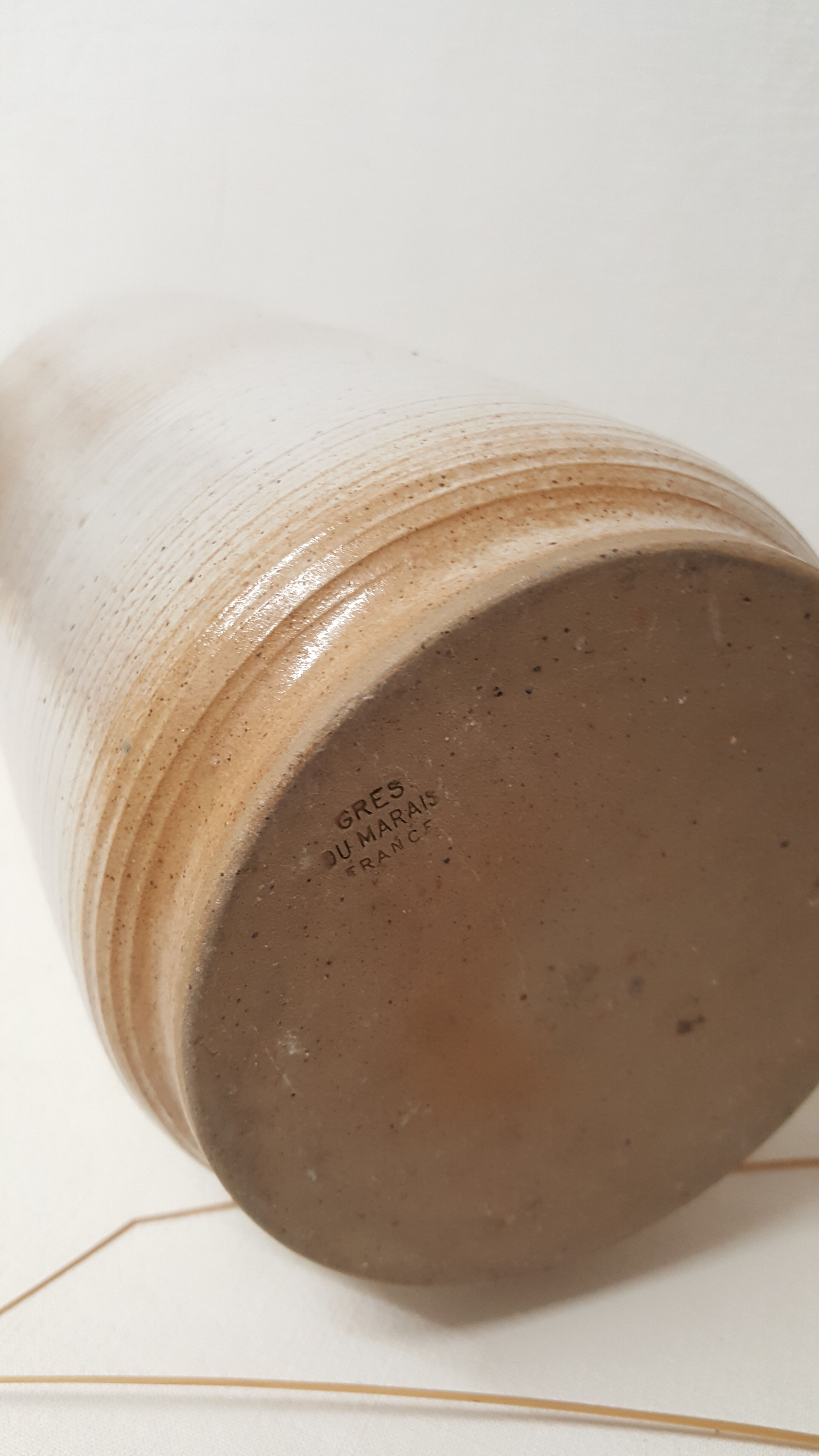 Sandstone from the marsh. shades of light beige and brown.