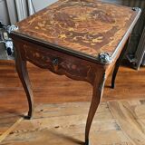 Game table in parquetry, Louis XV style