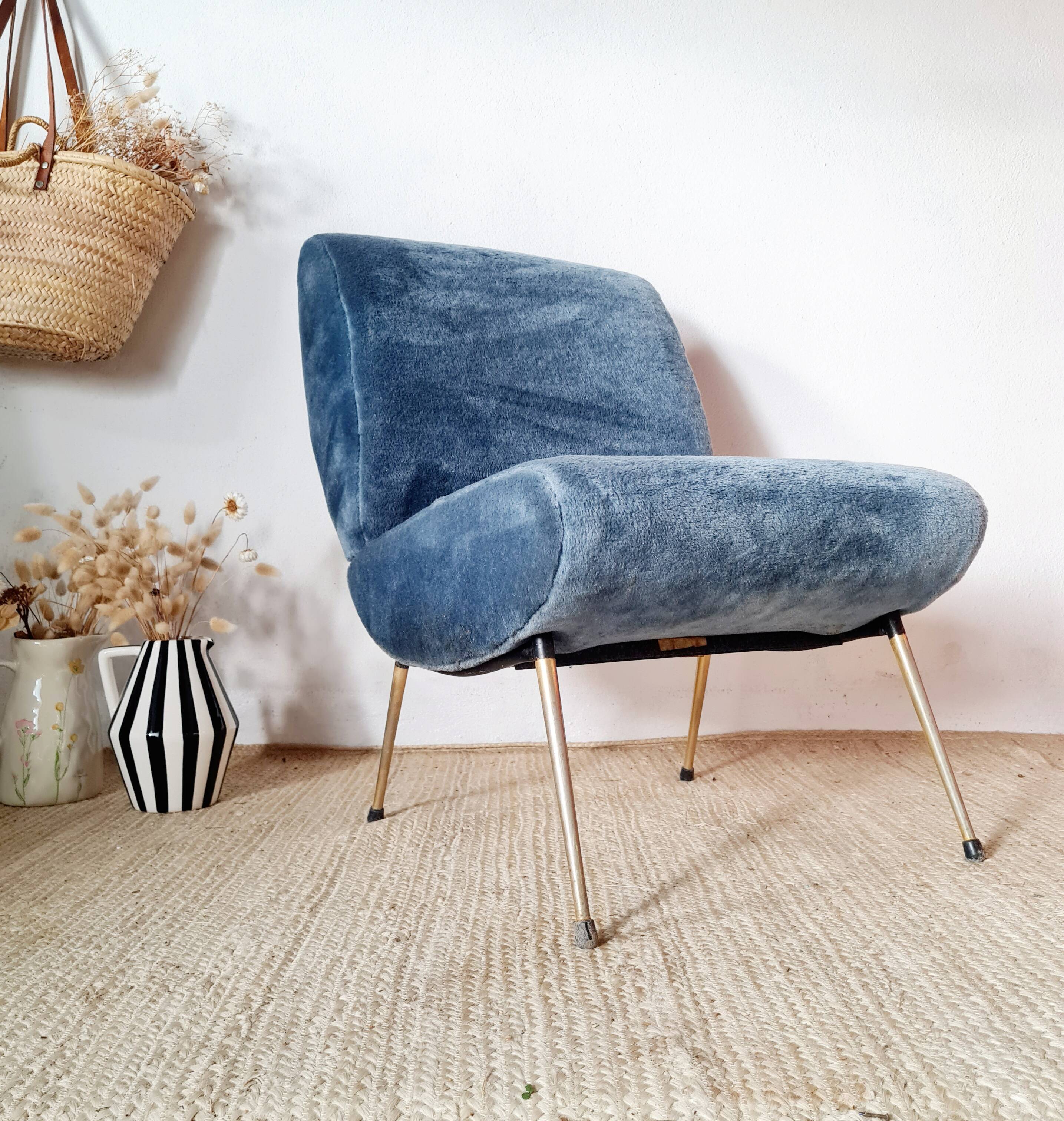 Fauteuil Kiss Pelfran bleu