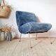 Fauteuil Kiss Pelfran bleu