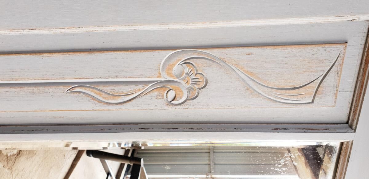 Art-deco style glazed cabinet