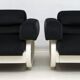 Pair of Mid-Century Modern Italian Velvet Armchairs, 1960s