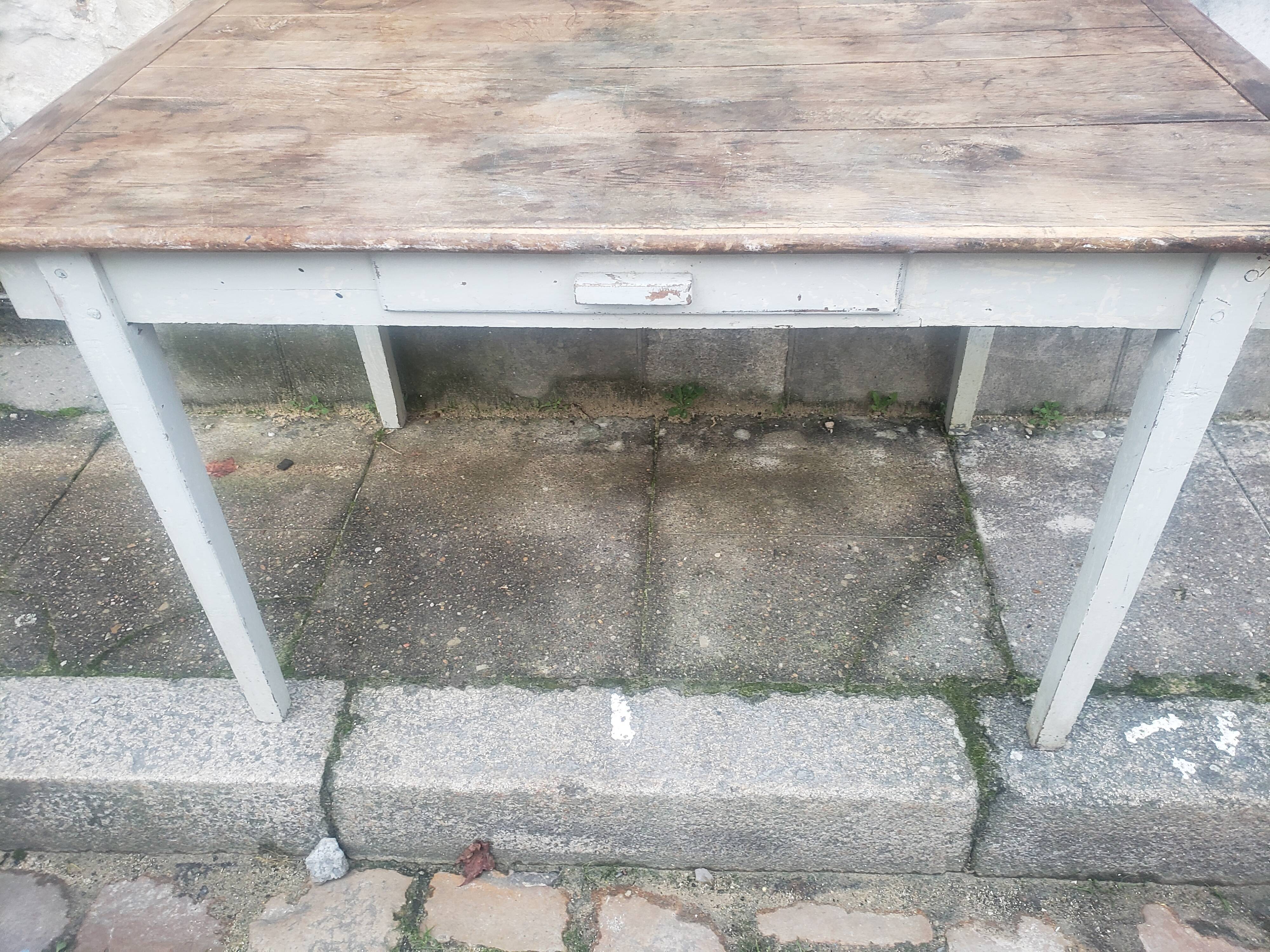 Natural patina farm table