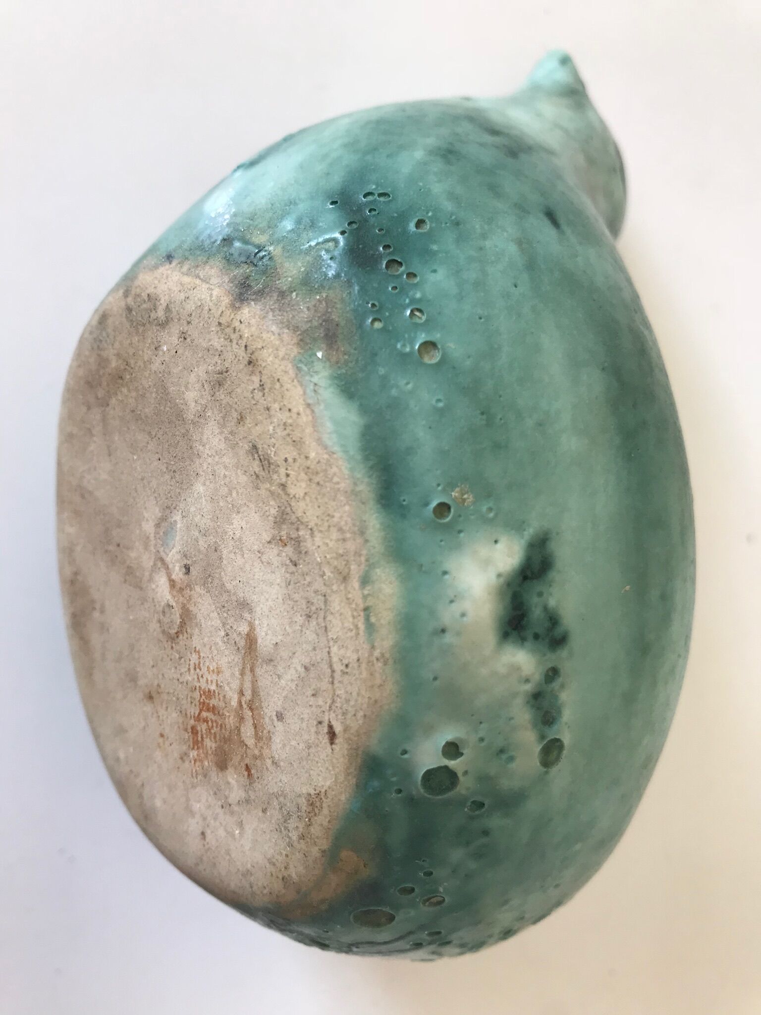 Ceramic flower spade zoomorph 1960