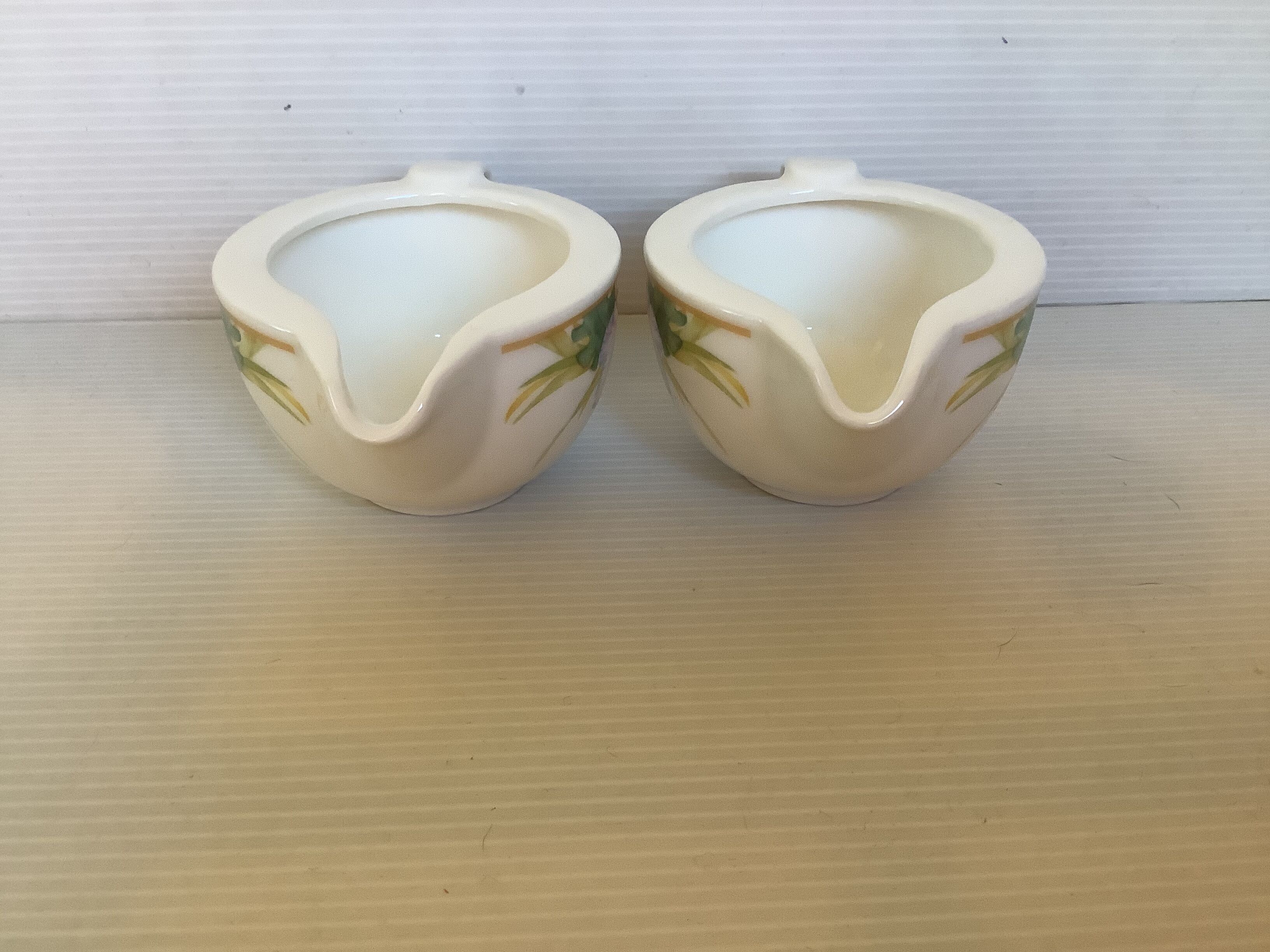 Pair of Villeroy and Boch cream and sauce boats