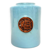 Blue vase in Asian style