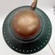 1960s cocotte desk lamp, green and brass, table lamp