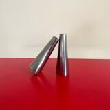 Two aluminum candlesticks