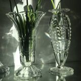 Vase taillé en verre