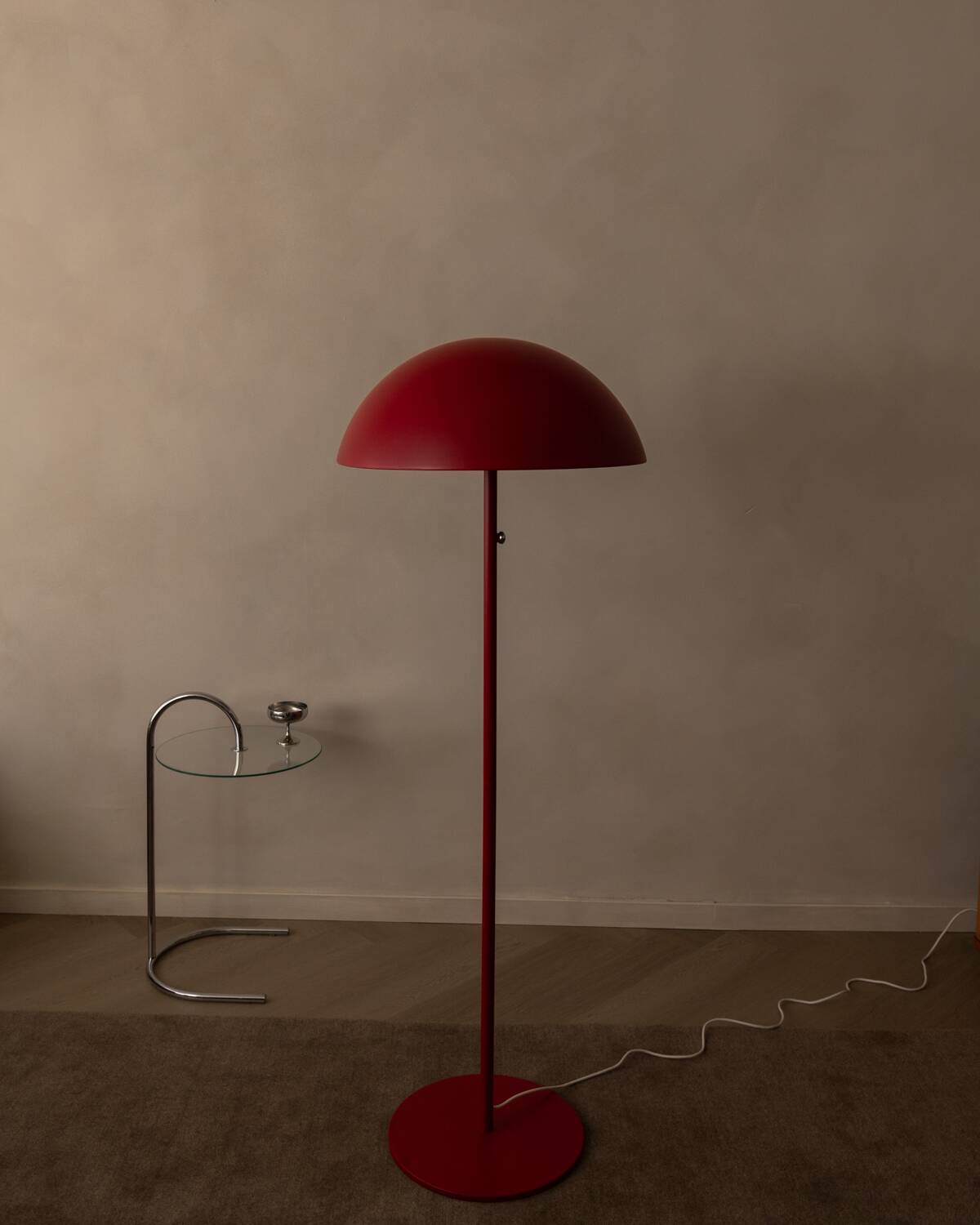 Vintage IKEA Brasa floor lamp in red