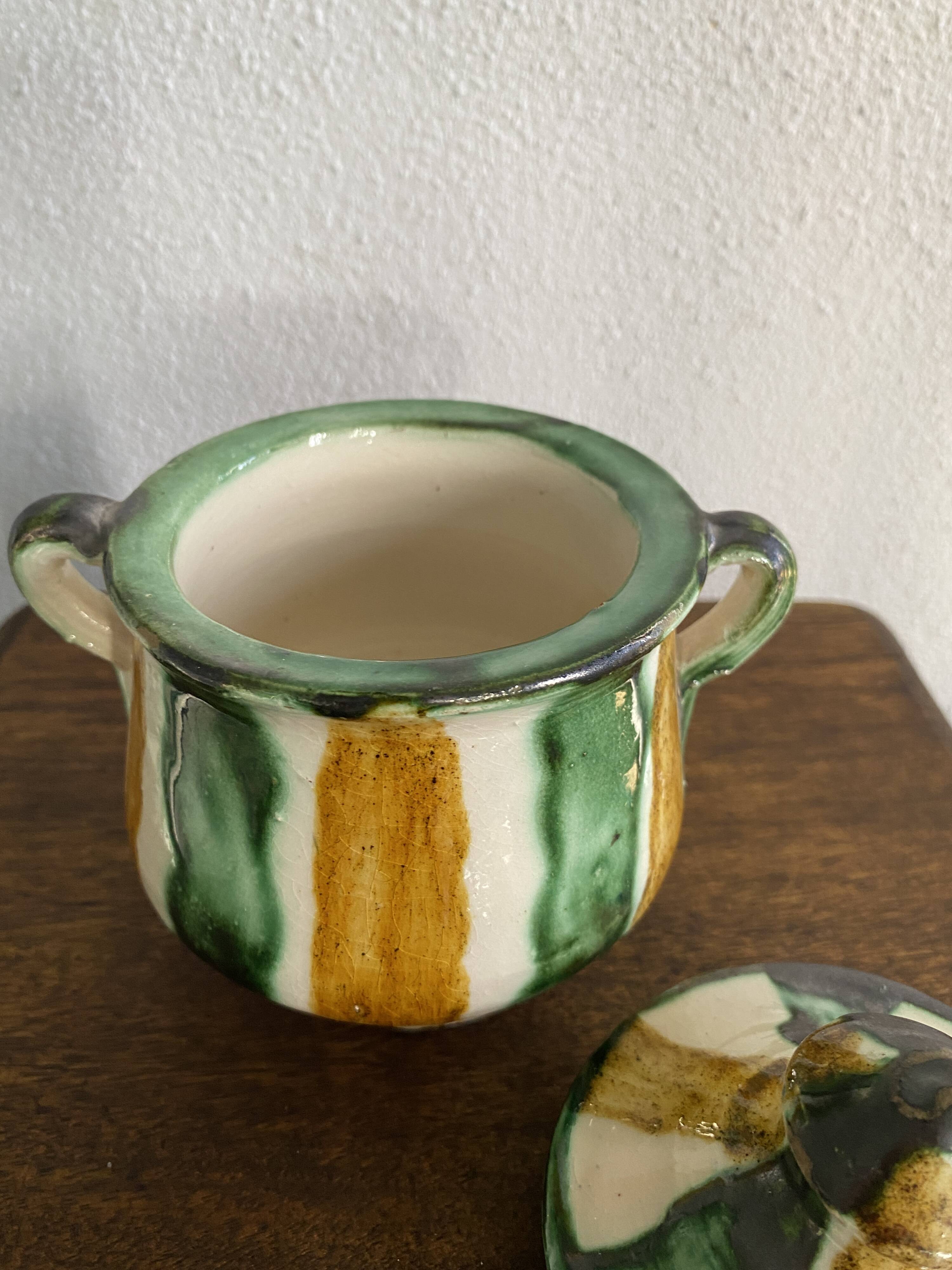 Pot à épices céramique vernissée
