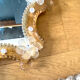 Old Venetian glass table mirror murano vintage antique glass