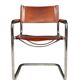 Vintage chrome and leather chair