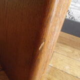 Banc  1960 minimaliste en chêne