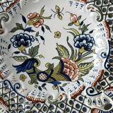 Openwork earthenware plate from Rouen