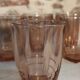 Verres à eau rose