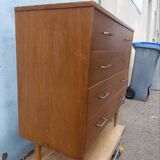 Commode vintage chêne clair