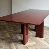Joe dining table - Gabrielle - burgundy lacquered wood