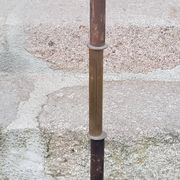 1950s floor lamp in brass with double gold and bronze patina
