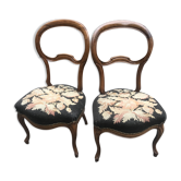 Paire de chaises de chambre
