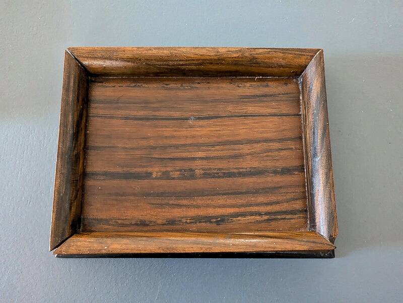 19th century wooden game box