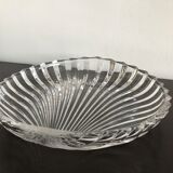 Plat creux en forme de coquillage cristal