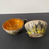 2 cups signed Roger Madec Quimper