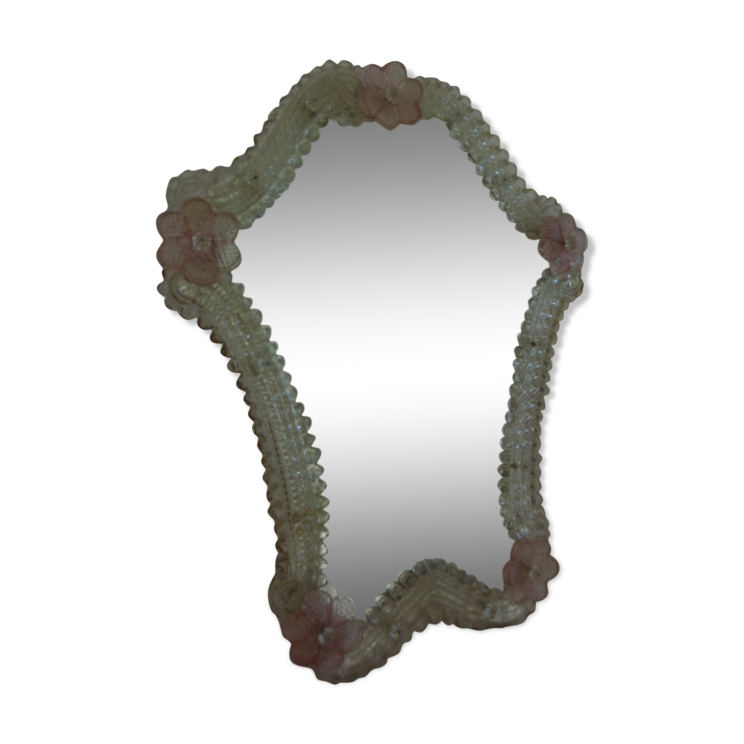 Former romantic Venetian mirror of the 50s Art Deco