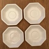 Vintage Johnson Brothers Octagonal White Teacup and Saucer Made in England