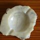 White and grey alabaster ashtray